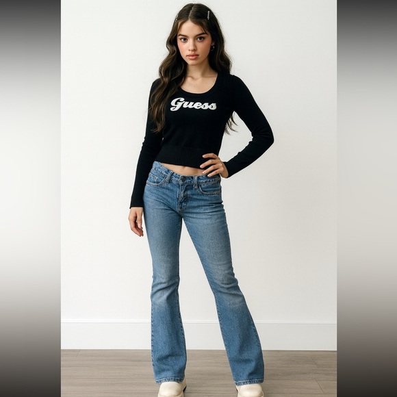 Guess Y2K vibes sweater top size small - Picture 5 of 5